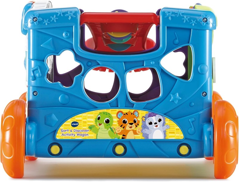 Toddler Activity Wagon Sort Discover Pull Along Learning Lights Animals VTech To VTech