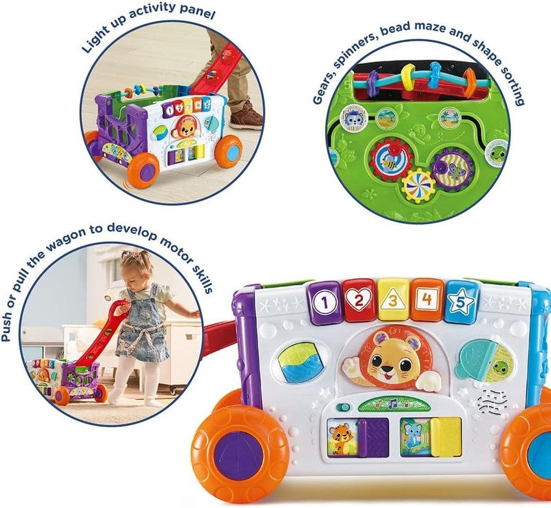 Toddler Activity Wagon Sort Discover Pull Along Learning Lights Animals VTech To VTech