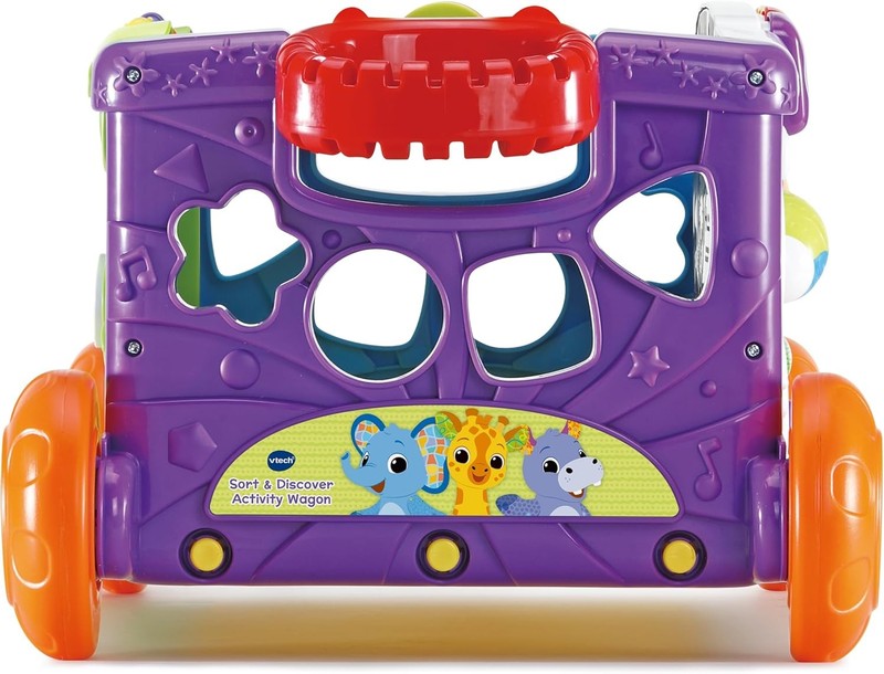 Toddler Activity Wagon Sort Discover Pull Along Learning Lights Animals VTech To VTech
