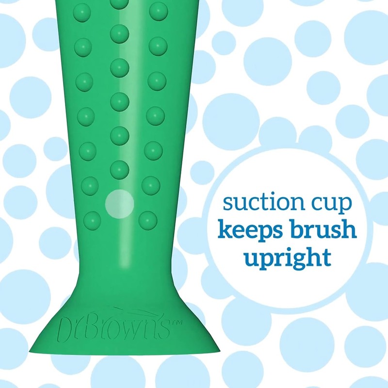 Toddler Toothbrush Soft Bristles Kids Training Crocodile Green Dr Browns Oral Dr Brown's