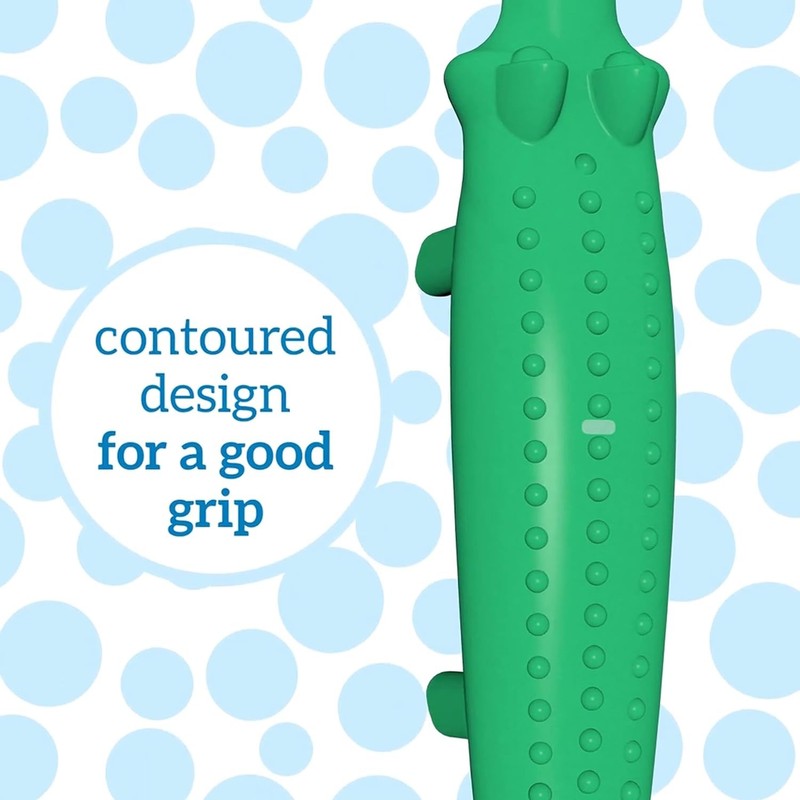 Toddler Toothbrush Soft Bristles Kids Training Crocodile Green Dr Browns Oral Dr Brown's