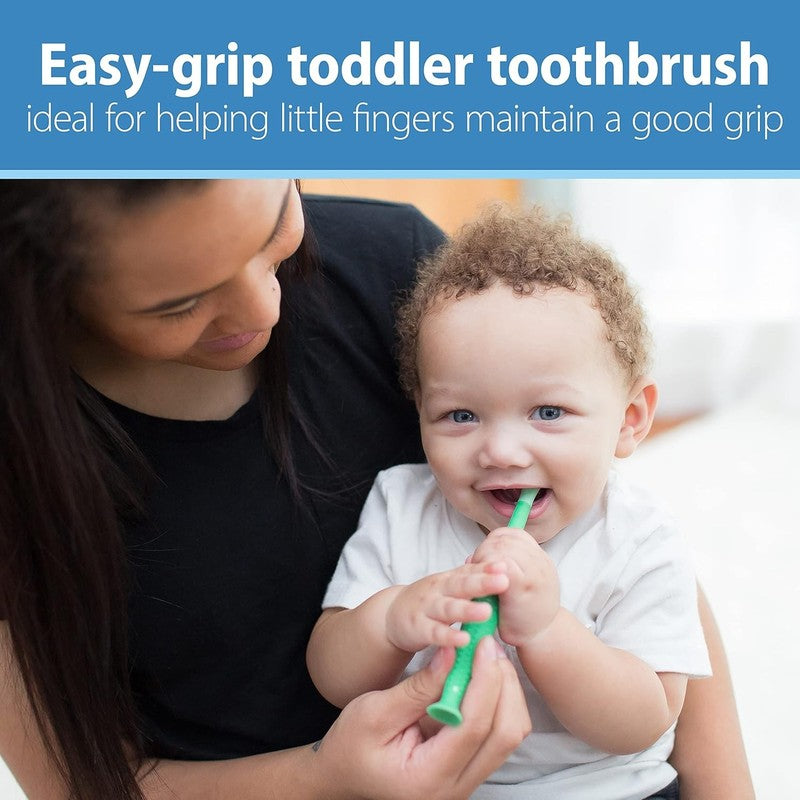 Toddler Toothbrush Soft Bristles Kids Training Crocodile Green Dr Browns Oral Dr Brown's