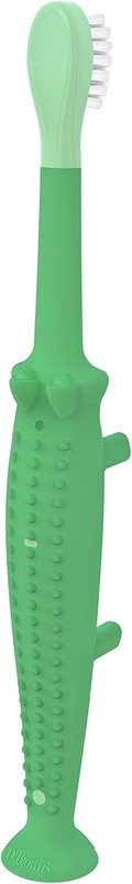 Toddler Toothbrush Soft Bristles Kids Training Crocodile Green Dr Browns Oral Dr Brown's