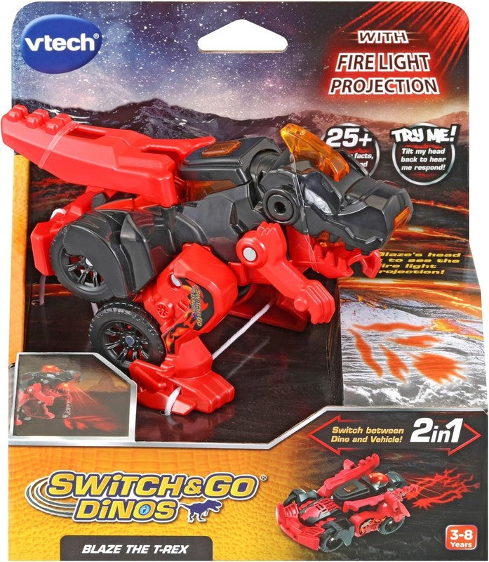 Dinosaur Toy Interactive Transforming Car Educational Kids VTech Switch Go Dino VTech