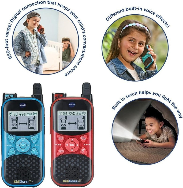 Walkie Talkies Kids Outdoor Explorer Secure Digital Voice Effects Torch VTech To VTech