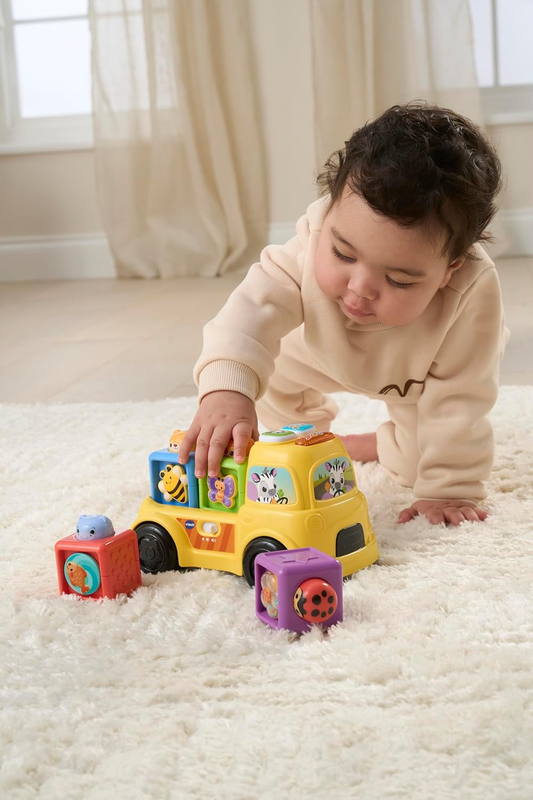 Baby Learning Truck Shape Sorter Sensory Interactive Motor Skills VTech Pop Bloc VTech