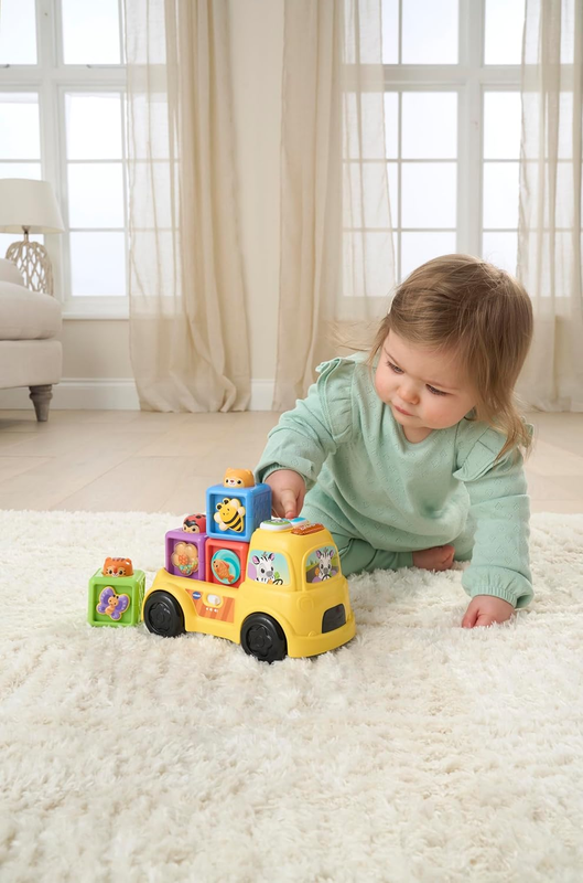 Baby Learning Truck Shape Sorter Sensory Interactive Motor Skills VTech Pop Bloc VTech