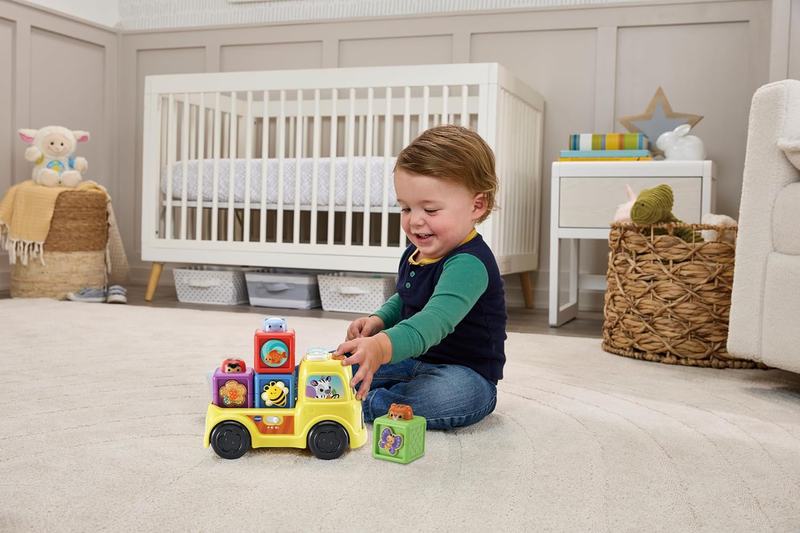 Baby Learning Truck Shape Sorter Sensory Interactive Motor Skills VTech Pop Bloc VTech