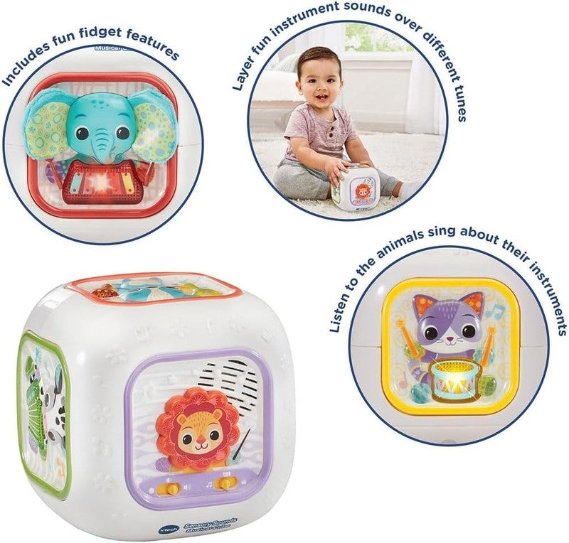 Baby Sensory Musical Cube Interactive Learning Nursery Rhymes Toy VTech Sounds K VTech
