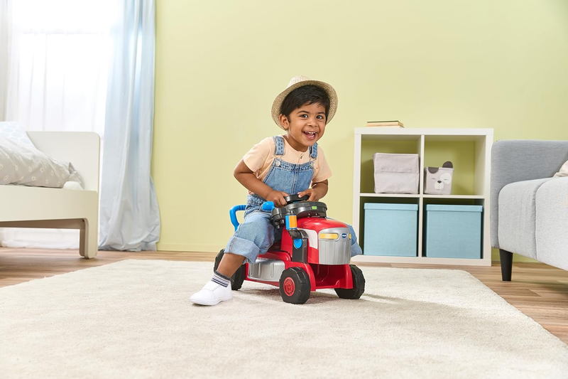 Ride On Tractor Push Mower Interactive Toddler Toy Driver Panel VTech Grow Kids VTech