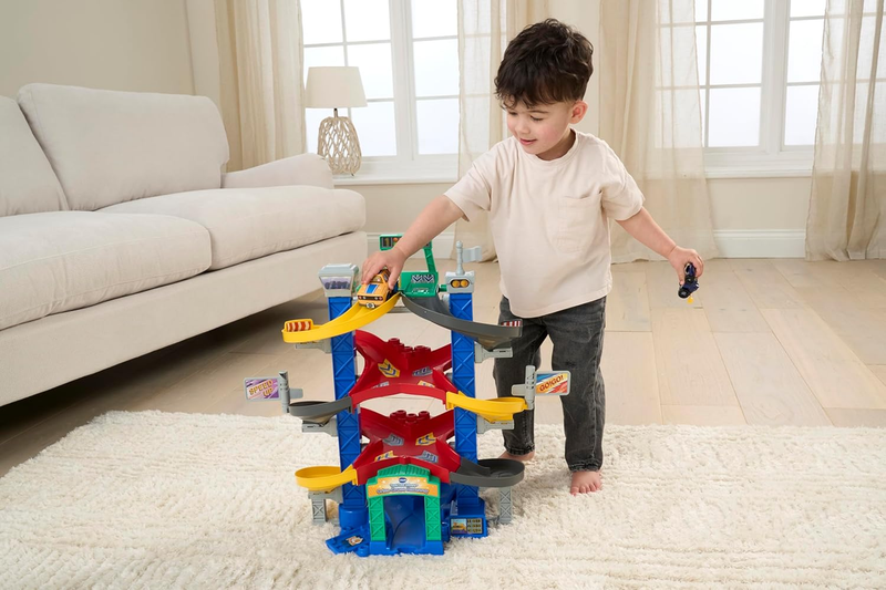 Car Track Raceway Playset Interactive Toddler Vehicles Crash Zones VTech Drivers VTech