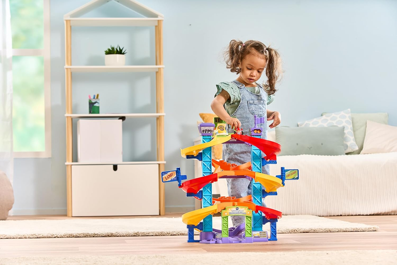 Car Track Raceway Playset Interactive Toddler Vehicles Crash Zones VTech Drivers VTech