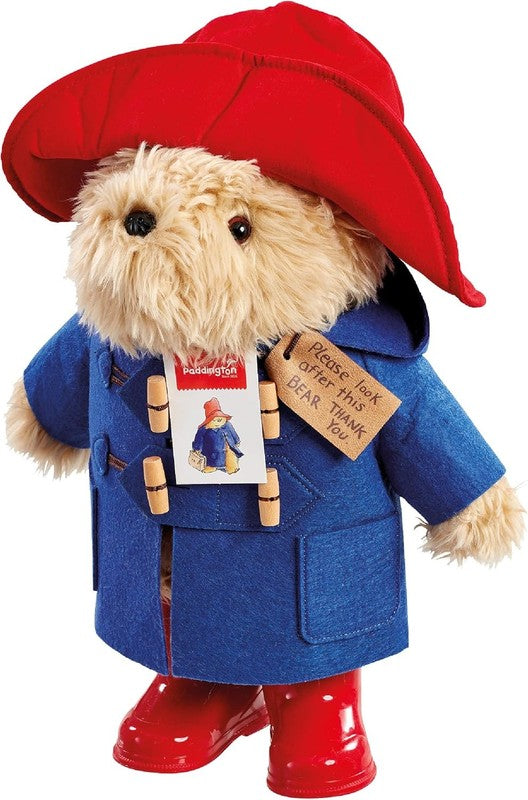 Paddington Bear Plush Toy Collectable Soft Teddy 35cm Wellington Boots Blue Coat Paddington Bear Plush Toy