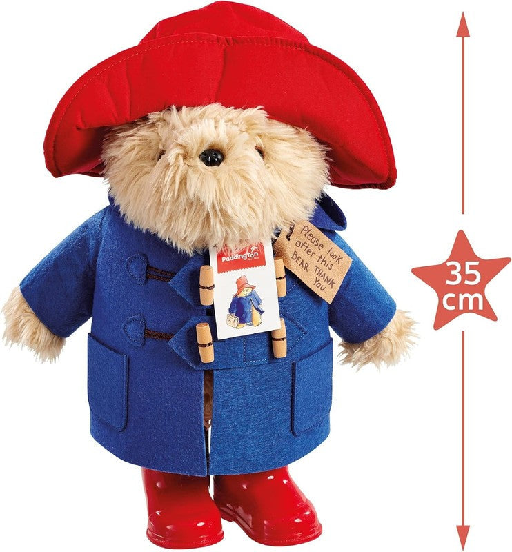 Paddington Bear Plush Toy Collectable Soft Teddy 35cm Wellington Boots Blue Coat Paddington Bear Plush Toy