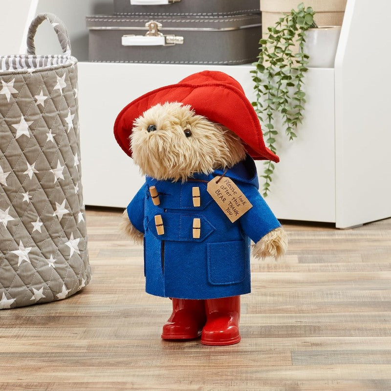 Paddington Bear Plush Toy Collectable Soft Teddy 35cm Wellington Boots Blue Coat Paddington Bear Plush Toy