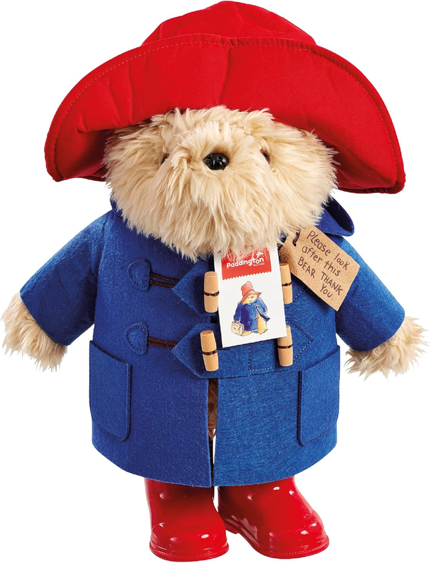 Paddington Bear Plush Toy Collectable Soft Teddy 35cm Wellington Boots Blue Coat Paddington Bear Plush Toy