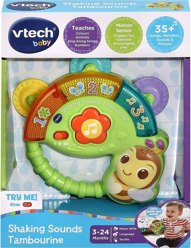 Baby Tambourine Musical Sensory Lights Interactive Learning Toy VTech Shaking