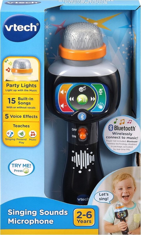 Kids Microphone Musical Karaoke Singing Interactive Sound Effects VTech Toy Fun VTech