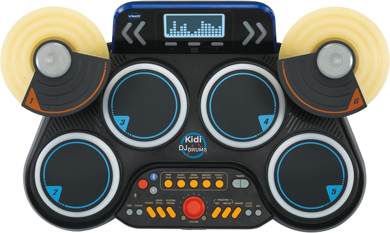 Electronic Drum Kit Bluetooth Musical Instrument Lights Sticks VTech DJ Drums VTech
