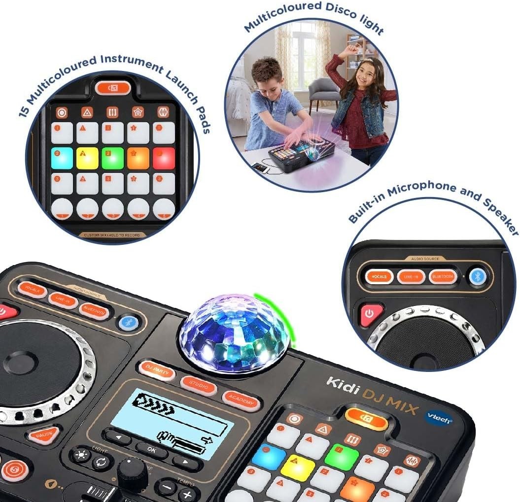 VTech KidiDJ Mixer Kids Music Lights Effects Educational Interactive Toy AgesSix VTech