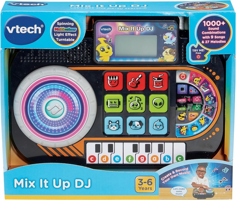 DJ Mixer Kids VTech Lights Sounds Interactive Buttons Educational Music Toy Age VTech