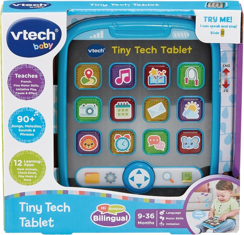 Baby Learning Tablet VTech Educational Toy Lights Animals Sounds English KidsFun VTech