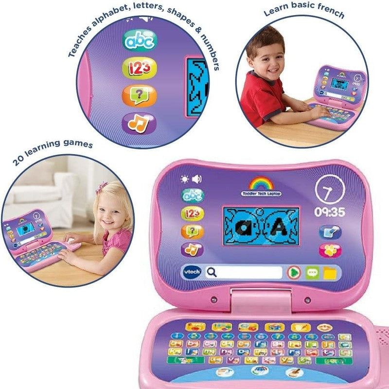 Learning Laptop Pink VTech Toddler Educational Computer Alphabet Games Music VTech