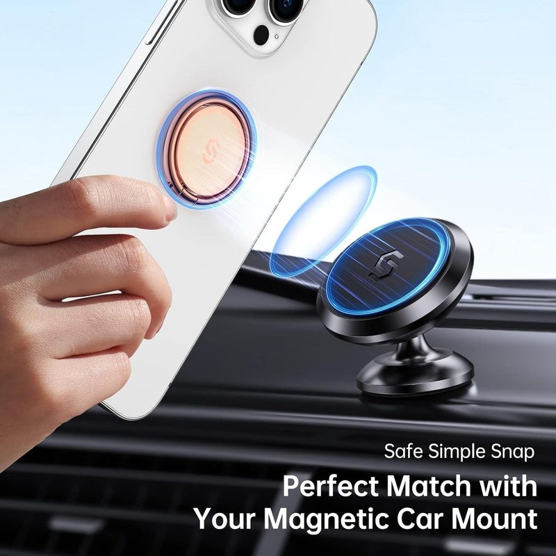 Mobile Phone Ring Holder 360 Rotating Finger Stand Universal Rose Gold Grip Unbranded