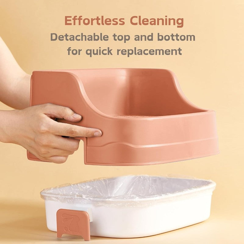 Rabbit Litter Box Corner Bunny Toilet Tray Medium Small Pets Guinea Pig Pink Unbranded