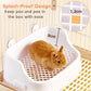 Rabbit Litter Box Corner Bunny Toilet Tray Medium Small Pets Guinea Pig Pink Unbranded