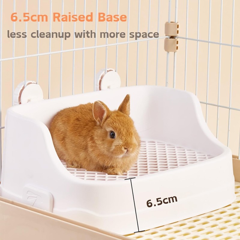 Rabbit Litter Box Corner Bunny Toilet Tray Medium Small Pets Guinea Pig Pink Unbranded