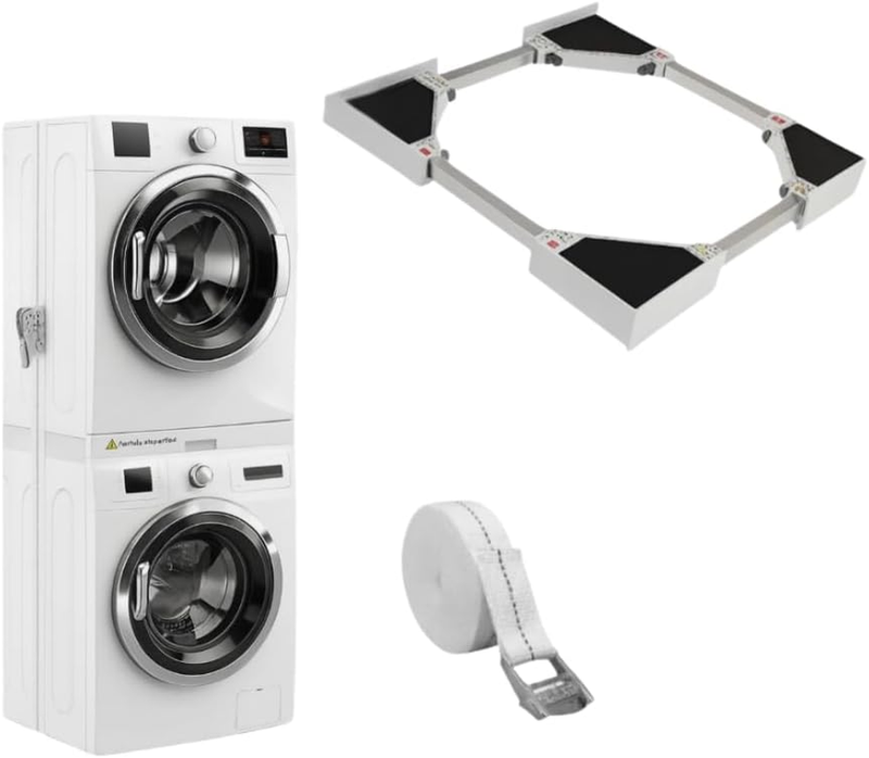 Stacking Frame Kit Adjustable Washer Dryer Shelf Universal Support Rack Stable Unbranded