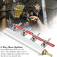 CO2 Gas Distributor 4 Way Splitter Manifold Beer Check Valve Shutoff Aluminium Unbranded