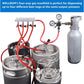 CO2 Gas Distributor 4 Way Splitter Manifold Beer Check Valve Shutoff Aluminium Unbranded