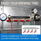 CO2 Gas Distributor 4 Way Splitter Manifold Beer Check Valve Shutoff Aluminium Unbranded