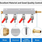 CO2 Gas Distributor 4 Way Splitter Manifold Beer Check Valve Shutoff Aluminium Unbranded