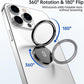 Phone Ring Holder 360 Adjustable Finger Grip Stand Universal Black Mobile Loop Unbranded