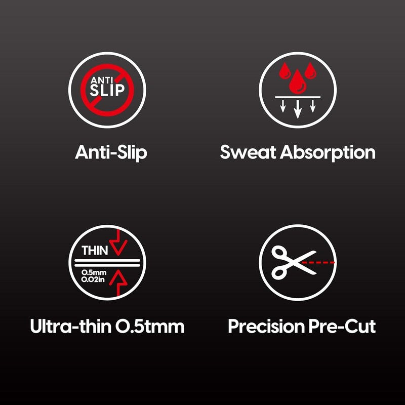 Mouse Grip Tape Anti Slip Sweat Absorbing Gaming SUPERGRIP Xlite V3 Large Pads Unbranded