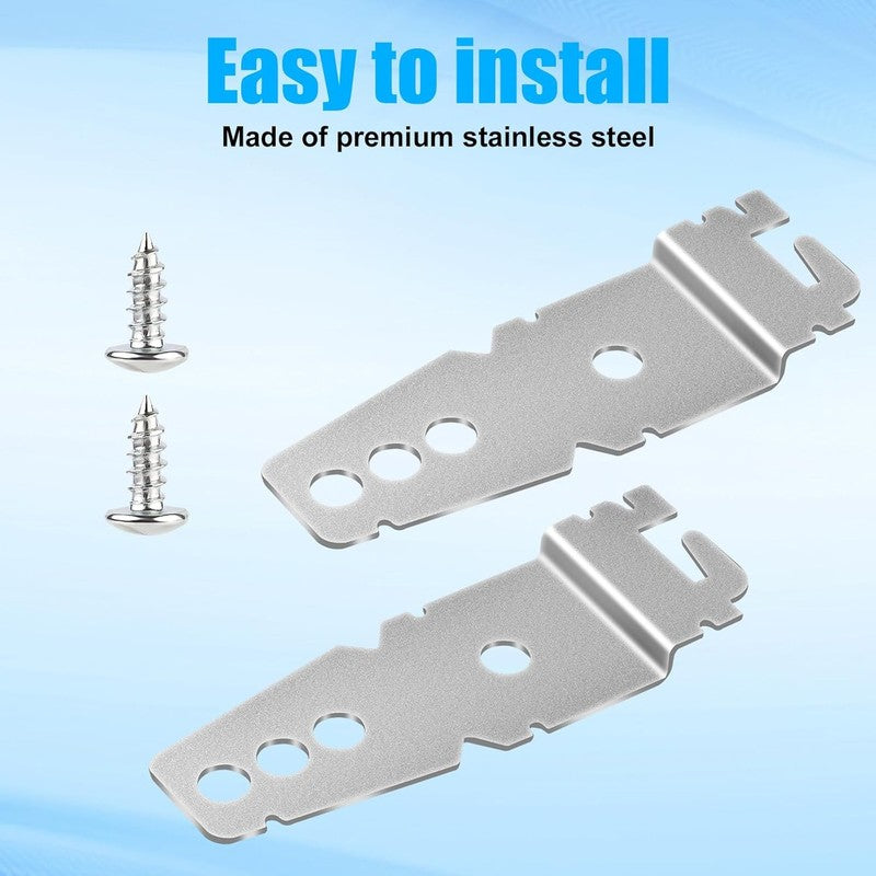Dishwasher Mounting Clips Brackets Universal Kit Counter Fixing Screws 10pcs Set Does not apply