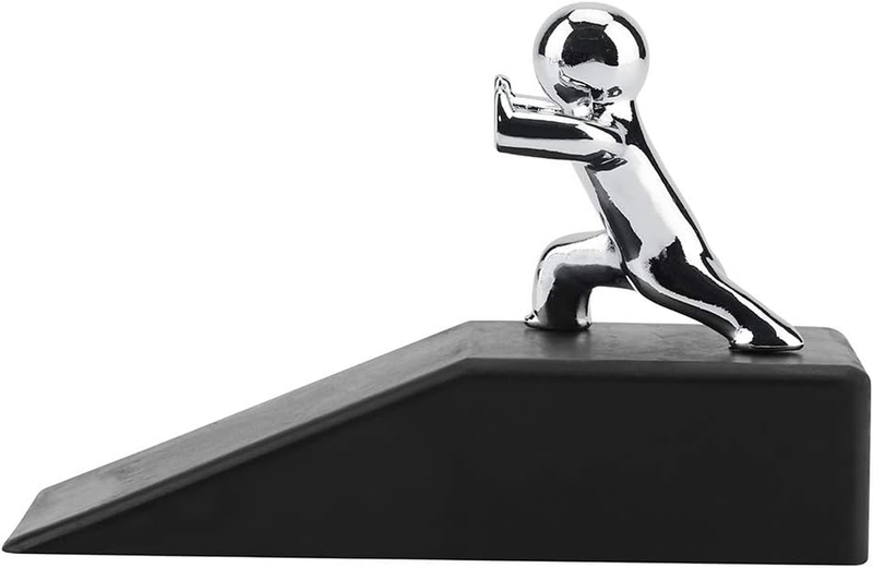 Door Stopper Non Slip Rubber Zinc Alloy Holder Heavy Duty Home Office Safety Does not apply