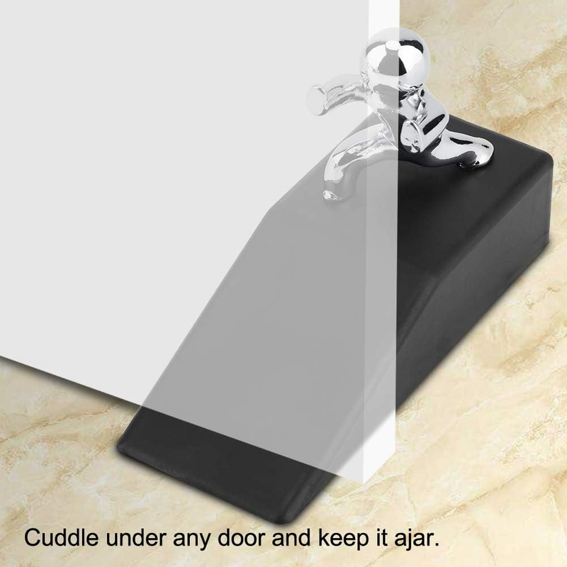 Door Stopper Non Slip Rubber Zinc Alloy Holder Heavy Duty Home Office Safety Does not apply
