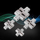 Invisible Folding Door Hinge Zinc Alloy Concealed Cross Hidden Furniture 94mmSet Unbranded