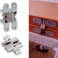 Invisible Folding Door Hinge Zinc Alloy Concealed Cross Hidden Furniture 94mmSet Unbranded