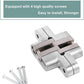 Invisible Folding Door Hinge Zinc Alloy Concealed Cross Hidden Furniture 94mmSet Unbranded