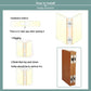 Invisible Folding Door Hinge Zinc Alloy Concealed Cross Hidden Furniture 94mmSet Unbranded