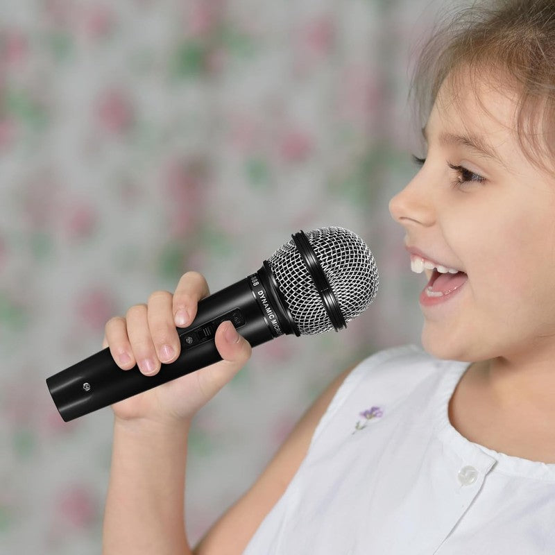 Kids Microphone Toy Lightweight Stage Prop Karaoke Cosplay Party Mic Gift 3+