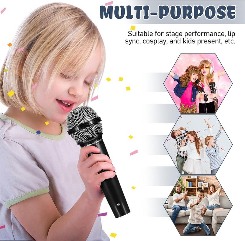 Kids Microphone Toy Lightweight Stage Prop Karaoke Cosplay Party Mic Gift 3+
