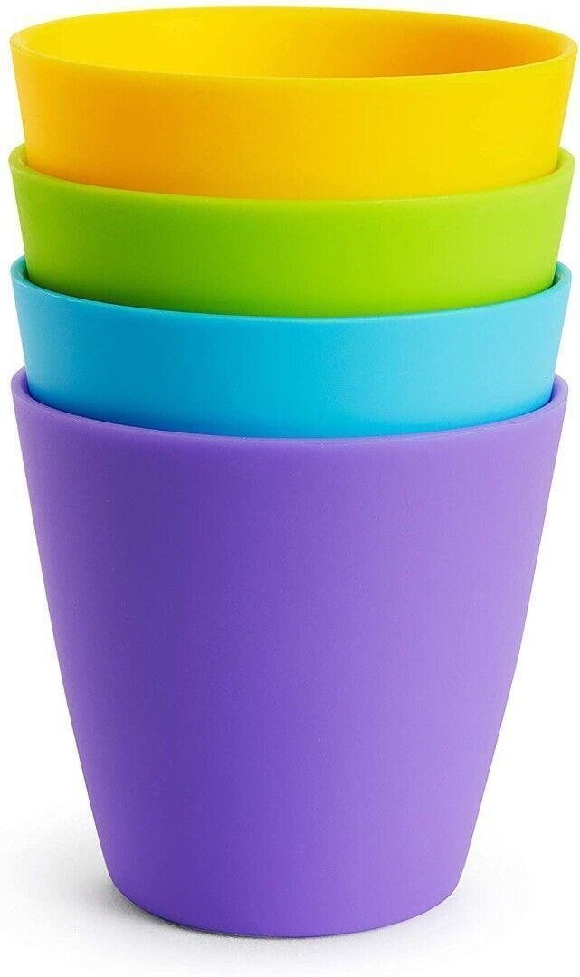 Munchkin Baby Trainer Drinking Coloured Cups First Cup BPA Free 18m+ 4pk Munchkin