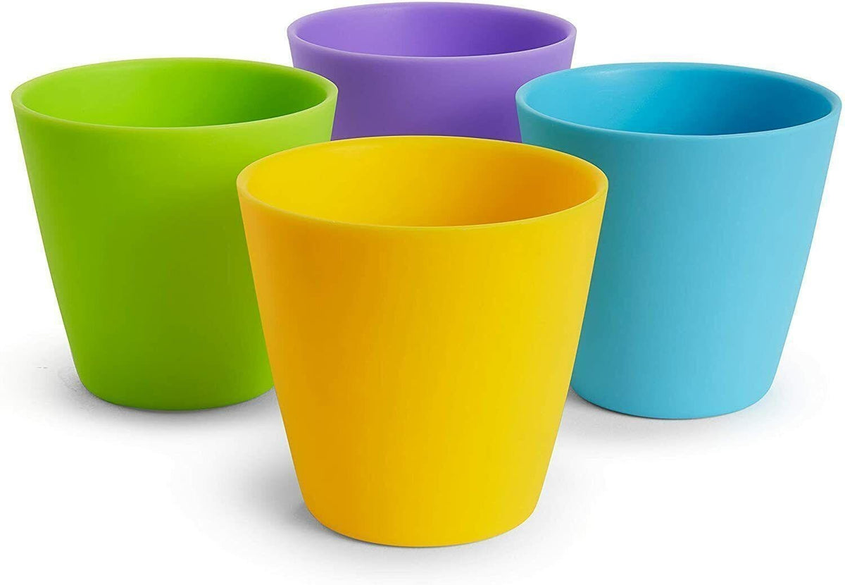 Munchkin Baby Trainer Drinking Coloured Cups First Cup BPA Free 18m+ 4pk Munchkin