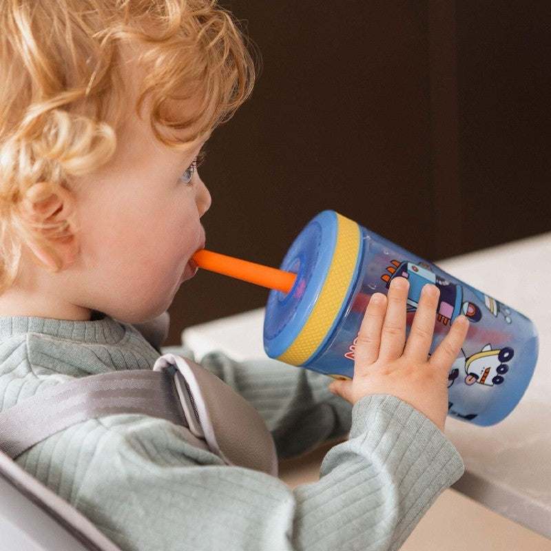 Nuby Baby Toddler Sip It Swirler Straw Drinking Training Cup 14oz 18m+ nuby